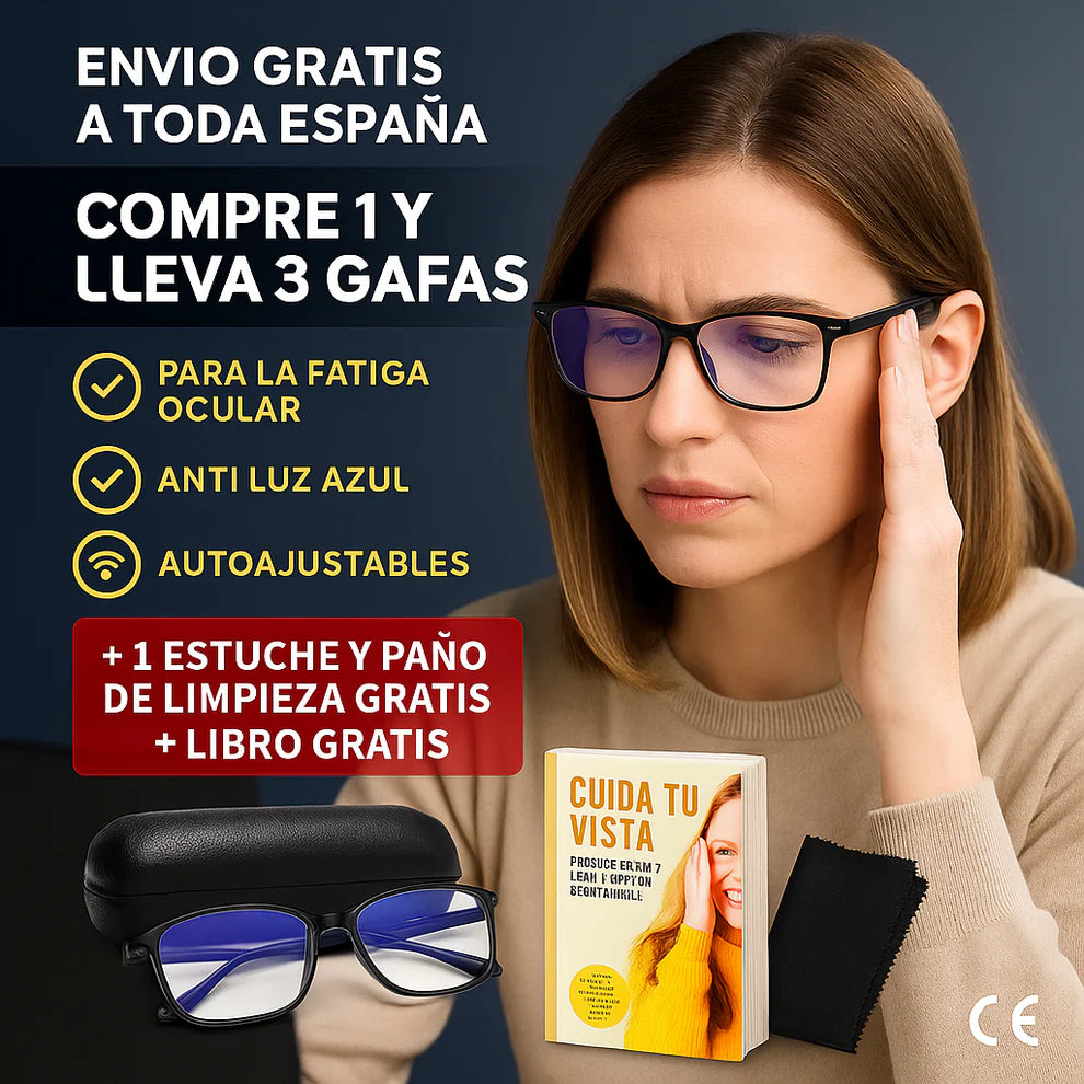 SafeVision - Gafas autoajustables con graduación automática para cada ojo de 0,5 a 5 (COMPRE 1 LEVE 2)