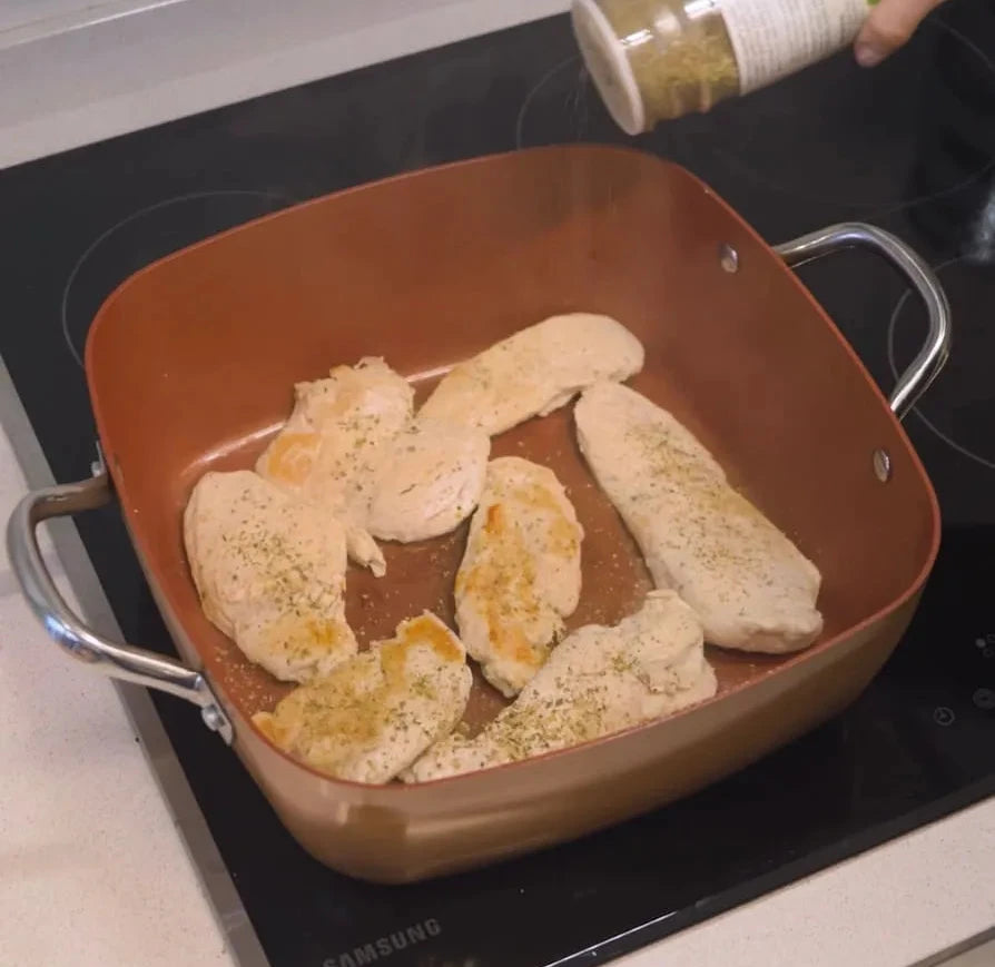 Eternity Copper Home® – Olla Multifuncional Premium + Libro Digital “Sabores de Colombia” ( Cuchillos Profesionales Eternity Chef®)