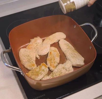 Eternity Copper Home® – Olla Multifuncional Premium + Libro Digital “Sabores de Colombia” ( Cuchillos Profesionales Eternity Chef®)