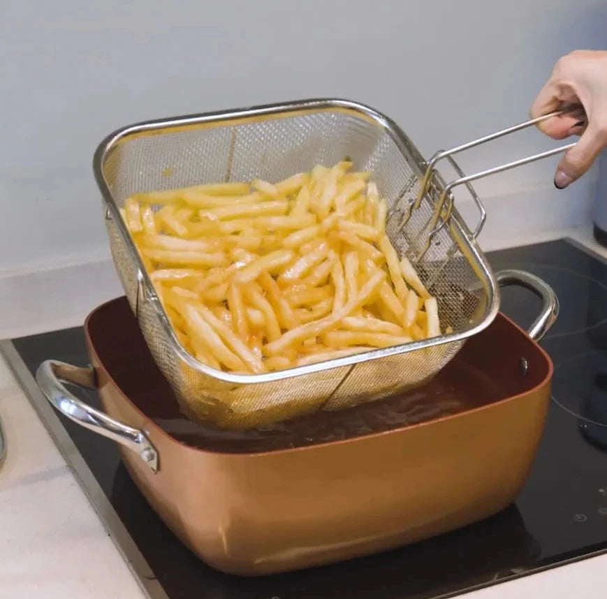 Eternity Copper Home® – Olla Multifuncional Premium + Libro Digital “Sabores de Colombia” ( Cuchillos Profesionales Eternity Chef®)